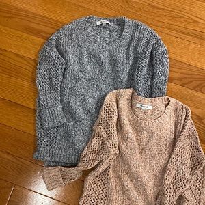 two madewell sweaters size XXS